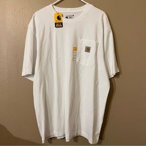 NWT Carhartt Loose Fit Heavyweight Short-Sleeve Pocket T-Shirt - White - L